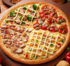 بيتزا إيطالي ثلاثة × واحد - فطاطري شيخ العرب